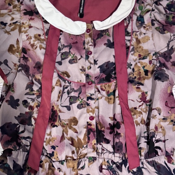 W118 by Walter Baker Purple Flutter Sleeve Sundress Women’s Size Medium - Picture 3 of 9